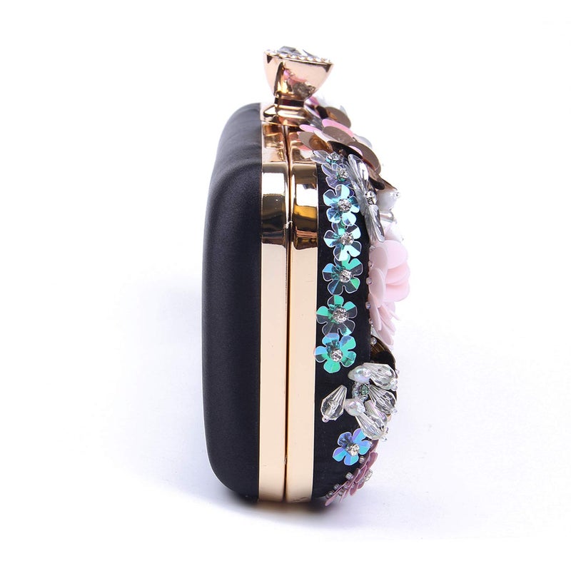 Lanpet Women Clutches Flower Evening Handbag Chain Strap Shoulder Bag - Image 2
